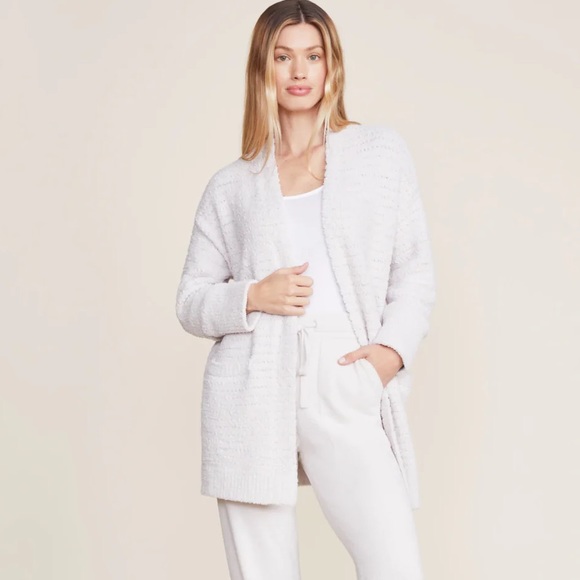BAREFOOT DREAMS CozyChic Boucle Welt Pocket CardiganSize L 🆕